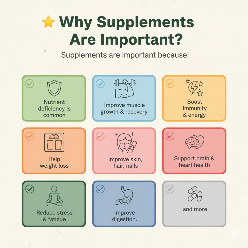 Why supplement are imp